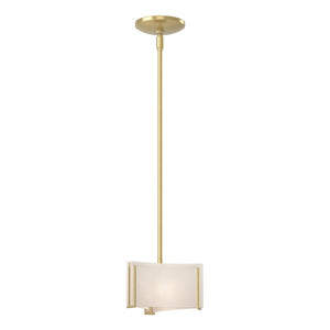 Hubbardton Forge - 188100-SKT-MULT-86-BB0156 - One Light Mini Pendant - Exos Glass - Modern Brass