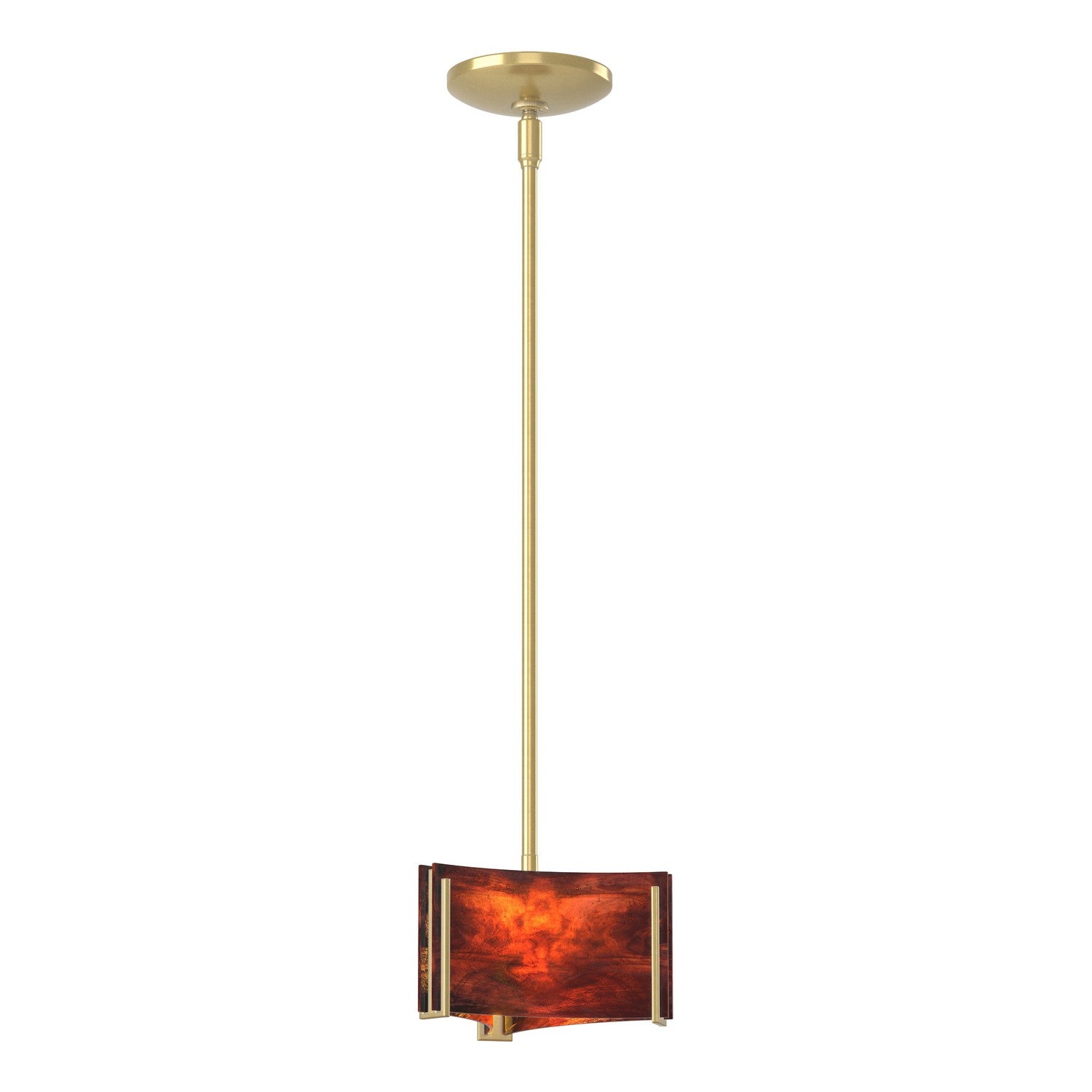 Hubbardton Forge - 188100-SKT-MULT-89-ZB0156 - Exos Delta Mini Pendant - Exos Glass - Ink