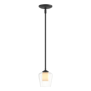 Hubbardton Forge - 188600-SKT-MULT-10-ZU0291 - One Light Mini Pendant - Simple Lines - Black