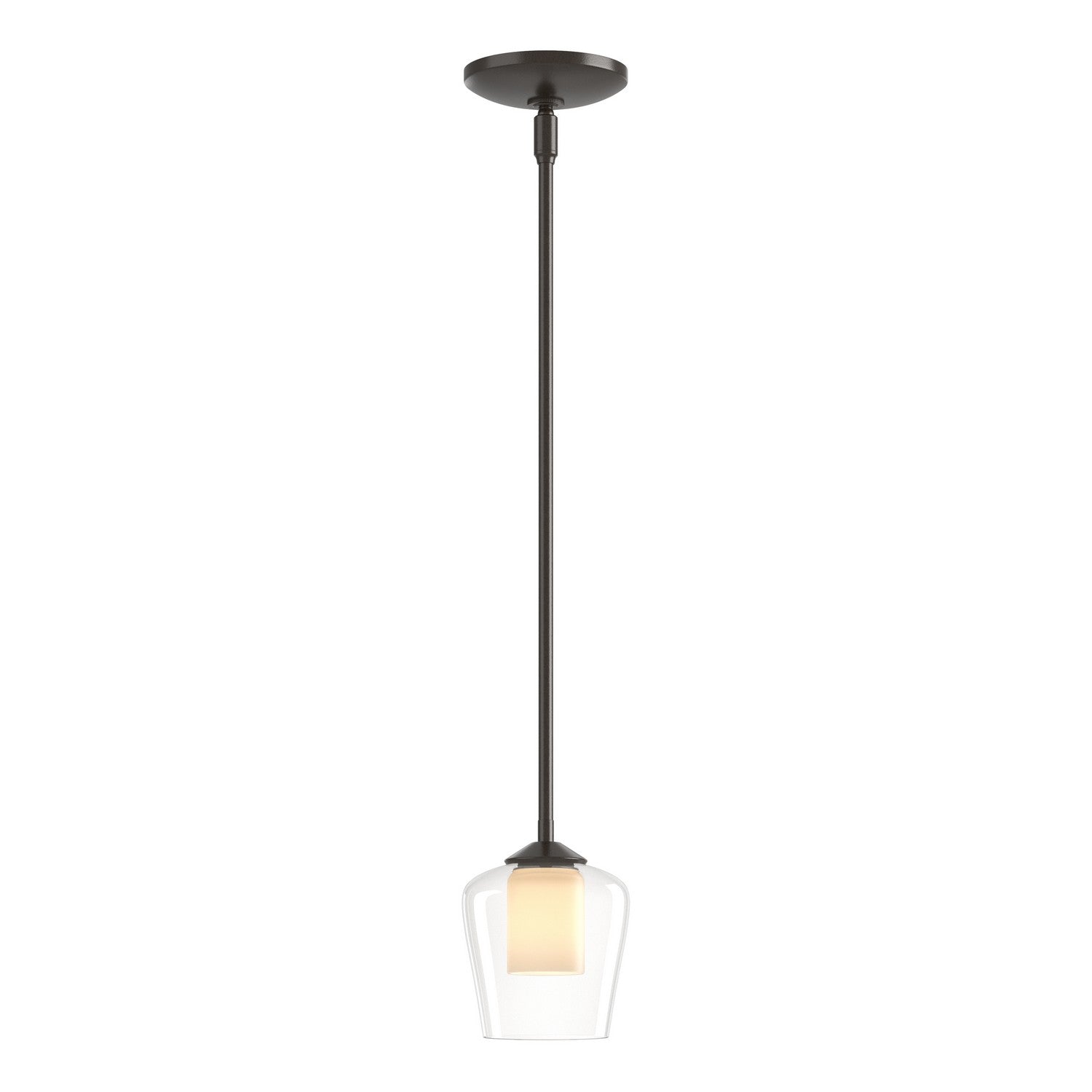 Hubbardton Forge - 188600-SKT-MULT-14-ZU0291 - One Light Mini Pendant - Simple Lines - Oil Rubbed Bronze