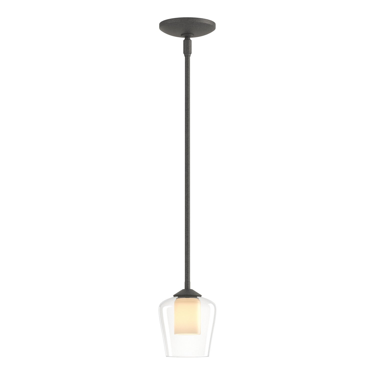 Hubbardton Forge - 188600-SKT-MULT-20-ZU0291 - One Light Mini Pendant - Simple Lines - Natural Iron