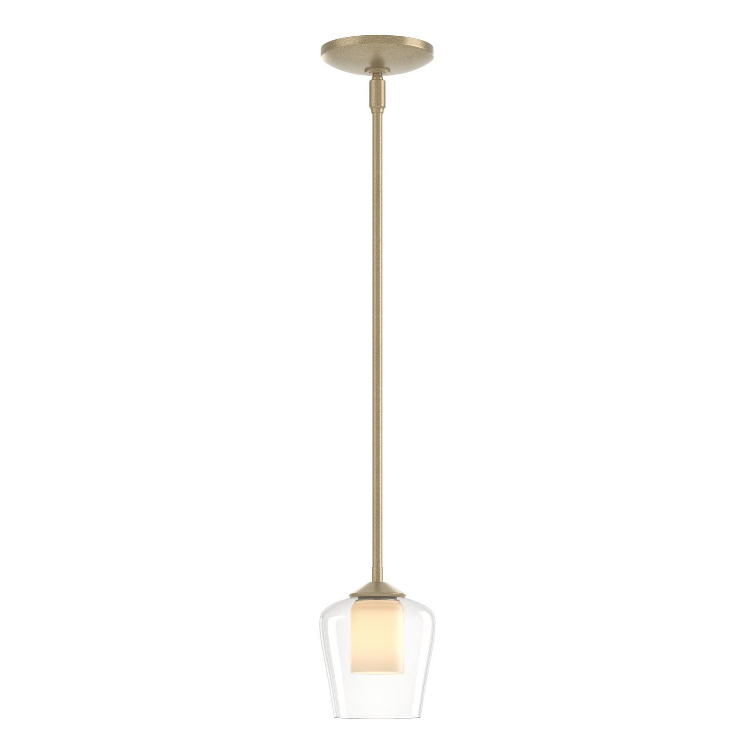 Hubbardton Forge - 188600-SKT-MULT-84-ZU0291 - Simple Mini Pendant - Simple Lines - Soft Gold