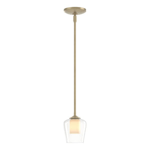 Hubbardton Forge - 188600-SKT-MULT-84-ZU0291 - One Light Mini Pendant - Simple Lines - Soft Gold