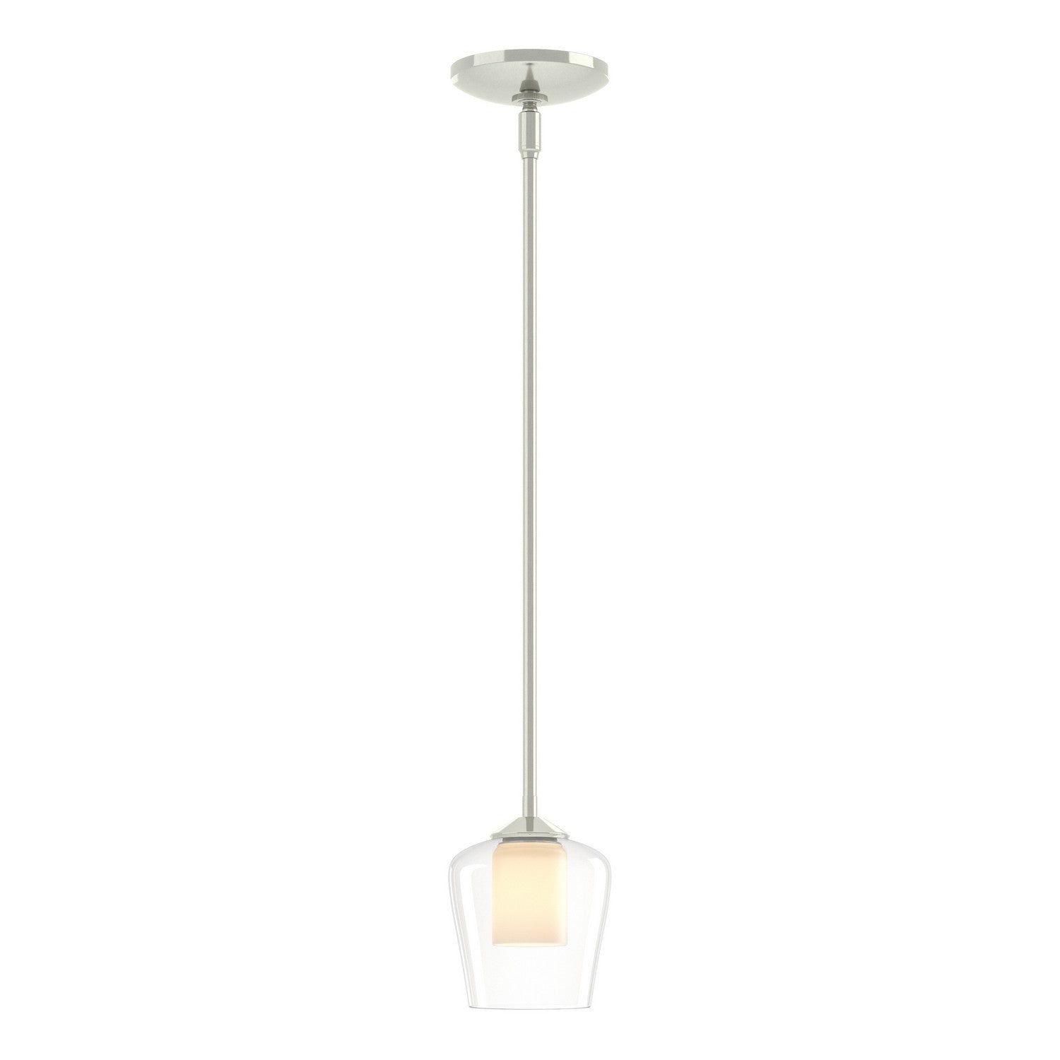 Hubbardton Forge - 188600-SKT-MULT-85-ZU0291 - Simple Mini Pendant - Simple Lines - Sterling