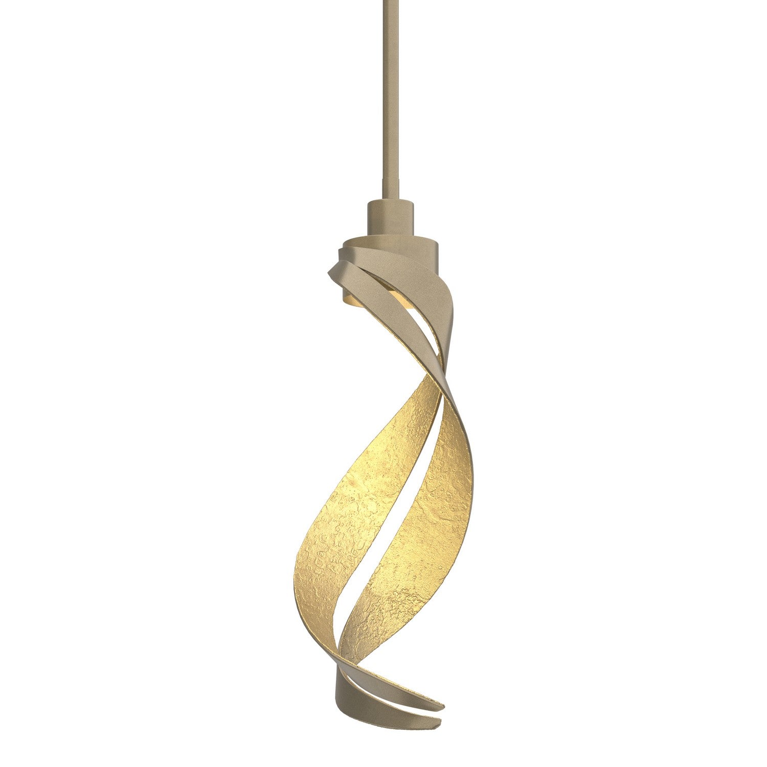 Hubbardton Forge - 188750-SKT-MULT-84 - One Light Mini Pendant - Folio - Soft Gold