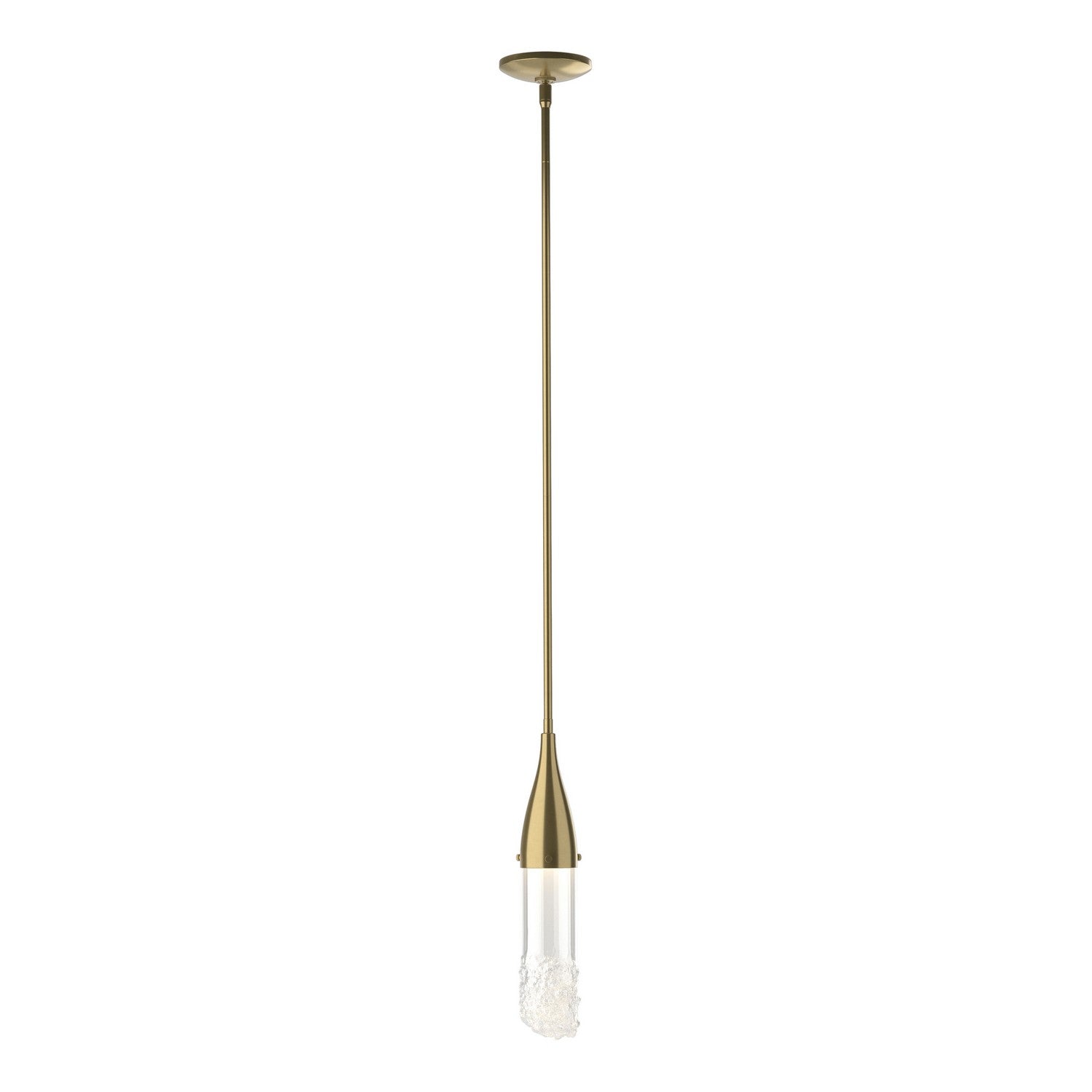 Hubbardton Forge - 188900-SKT-MULT-86-ZM0617 - One Light Mini Pendant - Fritz - Modern Brass