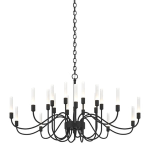 Hubbardton Forge - 192043-SKT-10 - 20 Light Chandelier - Lisse - Black