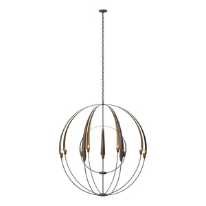 Hubbardton Forge - 194248-SKT-05 - 12 Light Chandelier - Cirque - Bronze