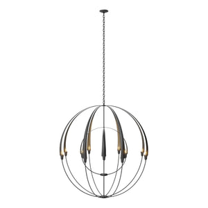 Hubbardton Forge - 194248-SKT-10 - 12 Light Chandelier - Cirque - Black