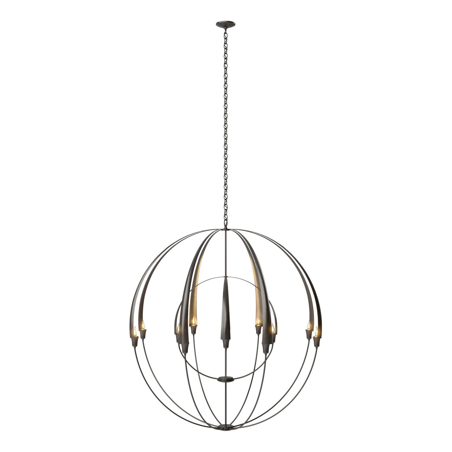 Hubbardton Forge - 194248-SKT-14 - 12 Light Chandelier - Cirque - Oil Rubbed Bronze