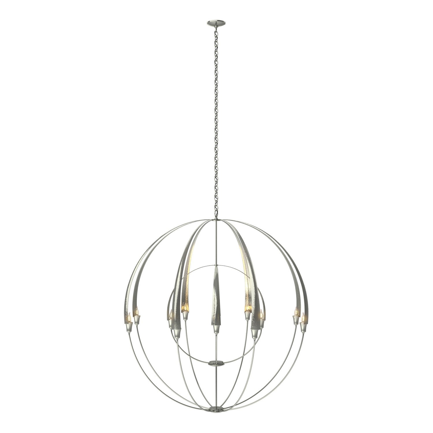 Hubbardton Forge - 194248-SKT-85 - 12 Light Chandelier - Cirque - Sterling