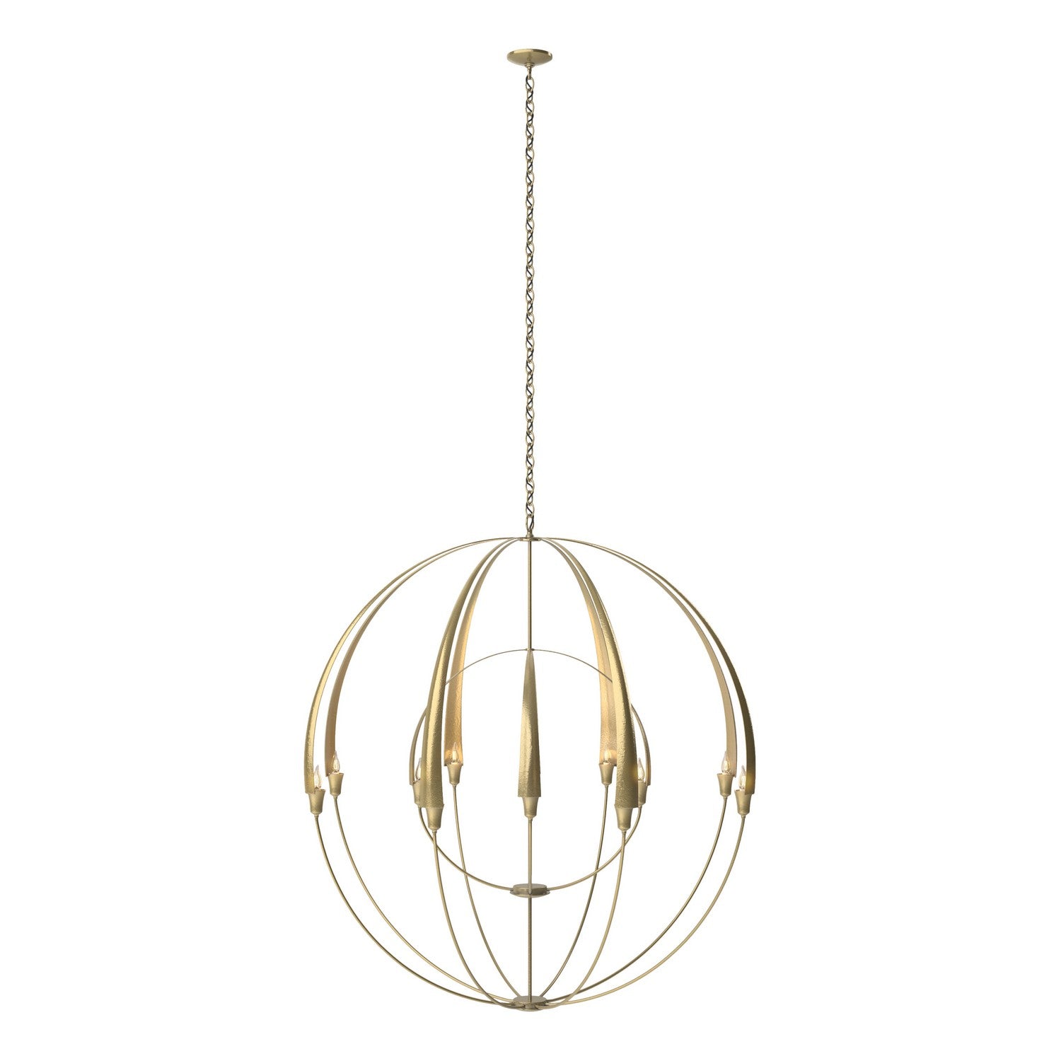 Hubbardton Forge - 194248-SKT-86 - 12 Light Chandelier - Cirque - Modern Brass