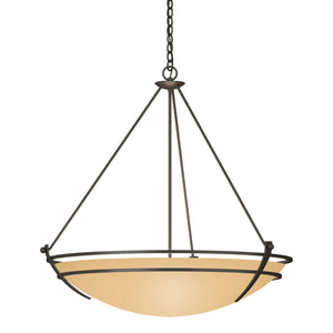 Hubbardton Forge - 194431-SKT-07-SS0170 - Three Light Chandelier - Tryne - Dark Smoke
