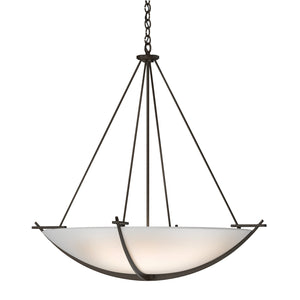 Hubbardton Forge - 194531-SKT-05-GG0170 - Three Light Chandelier - Compass - Bronze