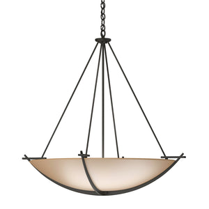 Hubbardton Forge - 194531-SKT-07-SS0170 - Three Light Chandelier - Compass - Dark Smoke