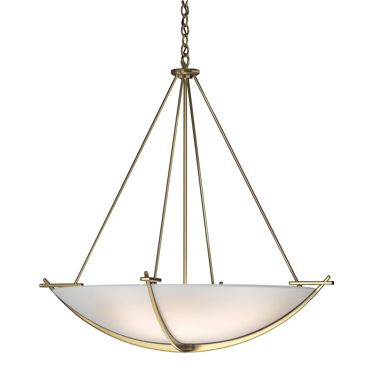 Hubbardton Forge - 194531-SKT-86-GG0170 - Three Light Pendant - Compass - Modern Brass