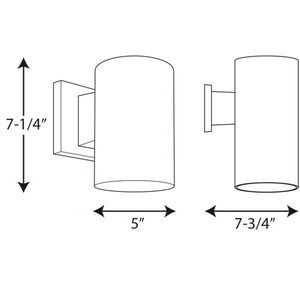 Progress Lighting - P5712-30 - One Light Outdoor Wall Lantern - Cylinder - White