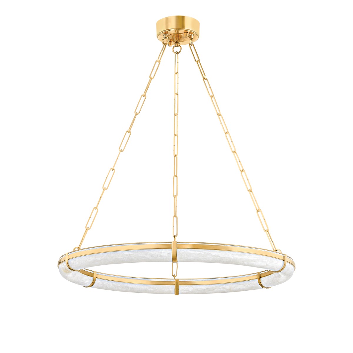 Hudson Valley - 5130-AGB - LED Chandelier - Sennett - Aged Brass