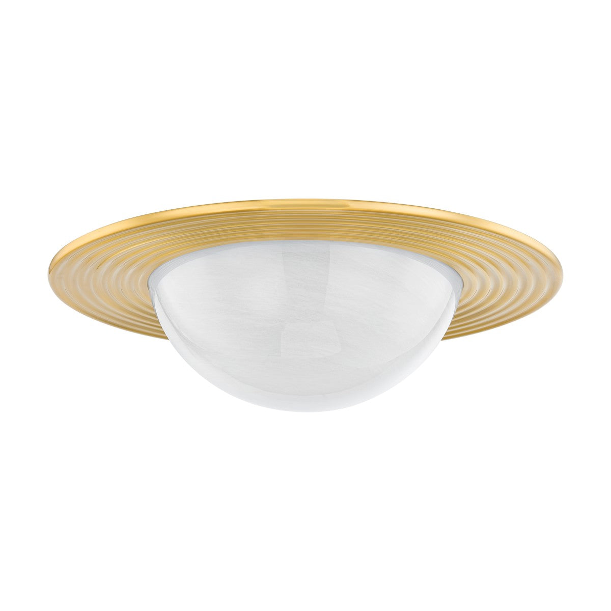 Hudson Valley - 7123-AGB - LED Flush Mount - Geraldton - Aged Brass