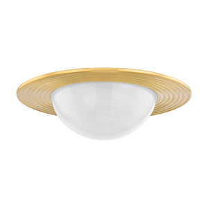 Hudson Valley - 7123-AGB - LED Flush Mount - Geraldton - Aged Brass