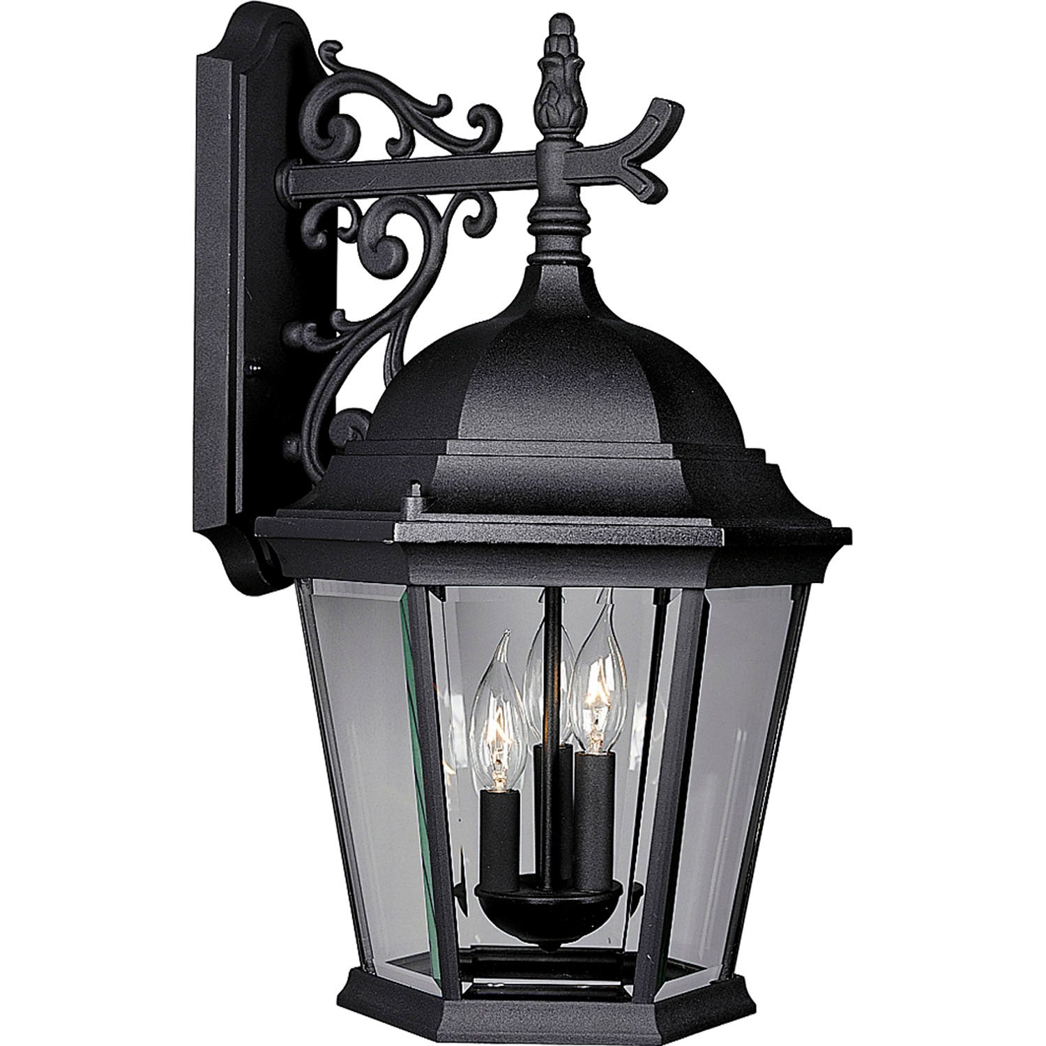 Progress Lighting - P5690-31 - Three Light Large Wall Lantern - Welbourne - Textured Black