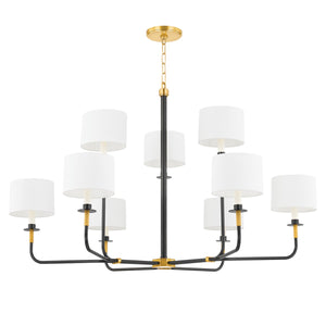 Hudson Valley - 9148-AOB - Eight Light Chandelier - Paramus - Aged Old Bronze