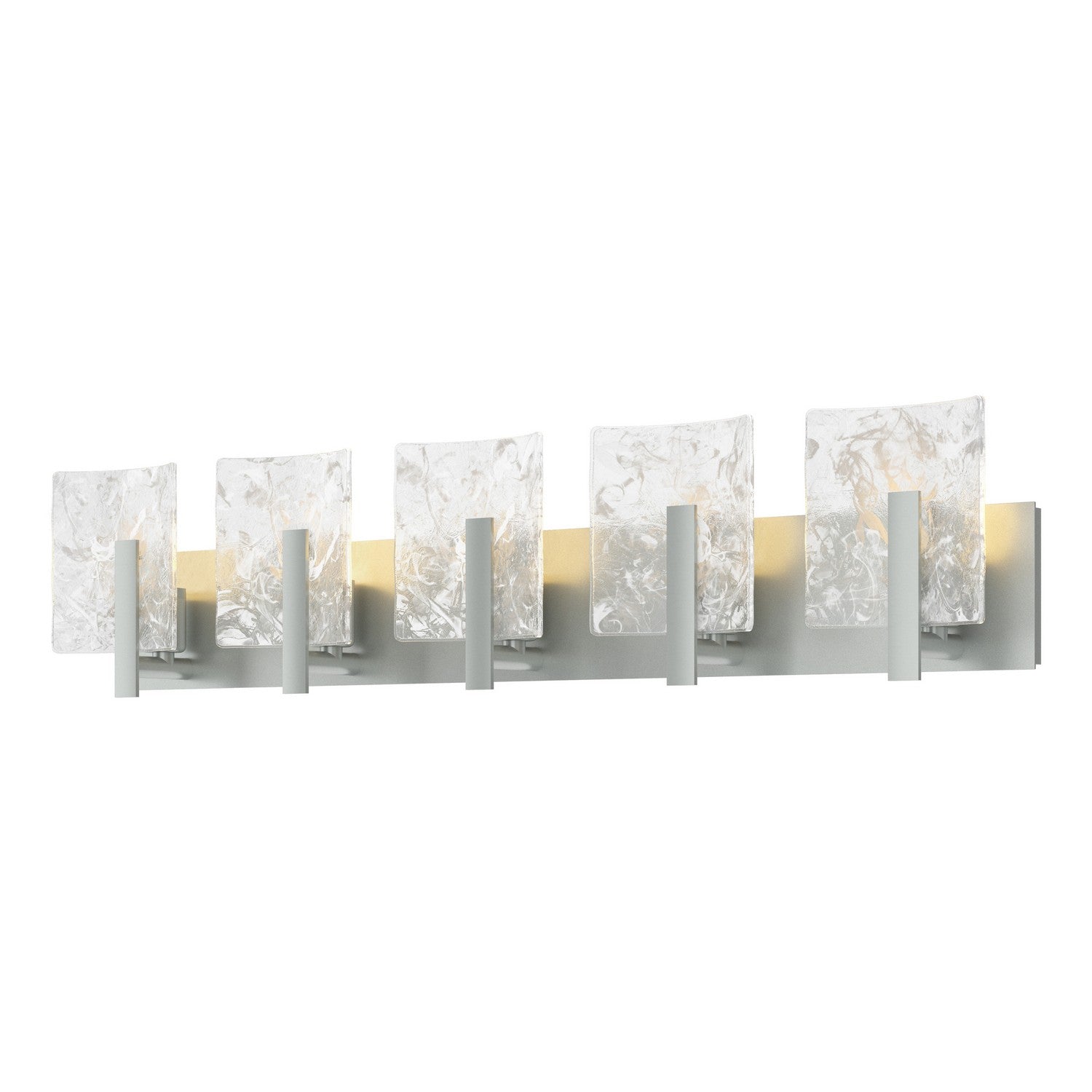 Hubbardton Forge - 201313-SKT-82-YR0719 - Five Light Bath Sconce - Arc - Vintage Platinum