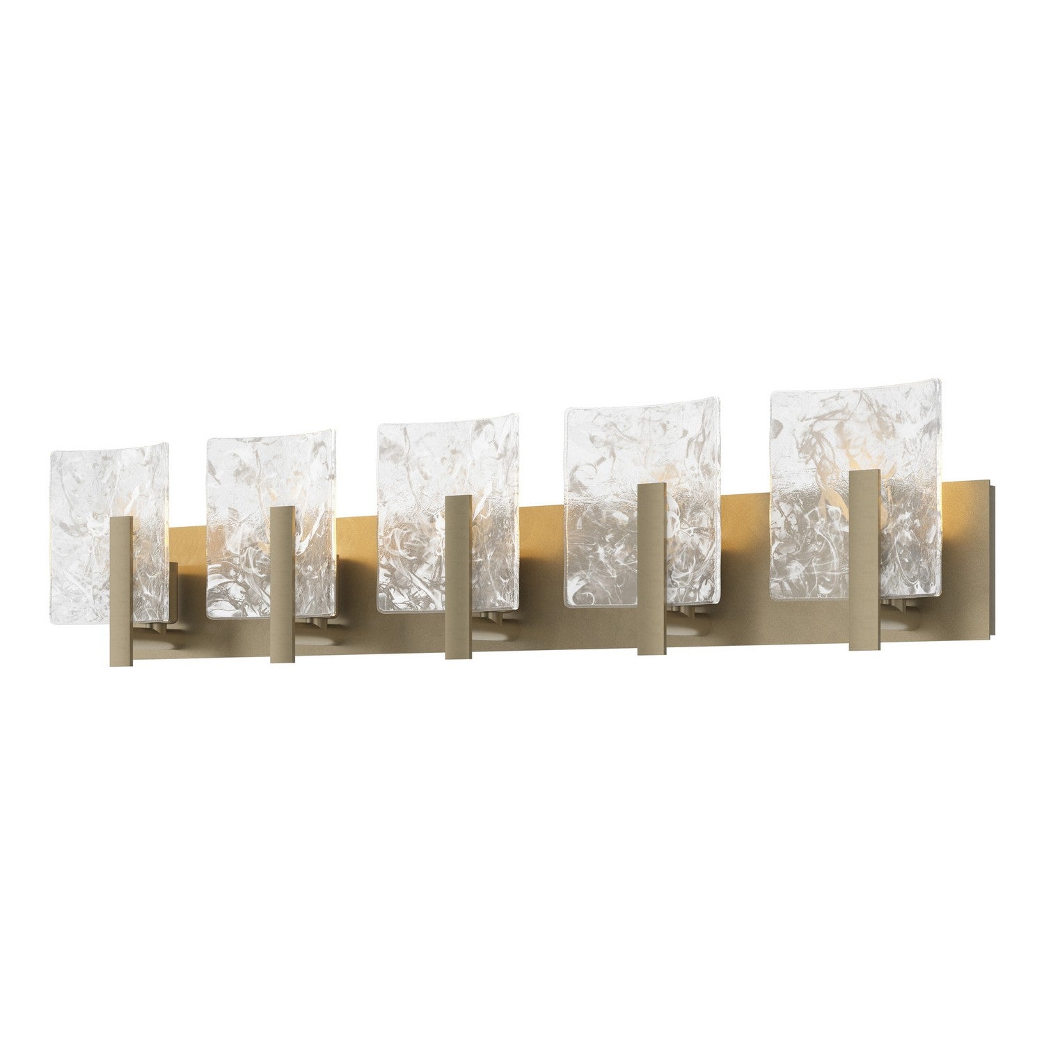 Hubbardton Forge - 201313-SKT-84-YR0719 - Five Light Bath Sconce - Arc - Soft Gold