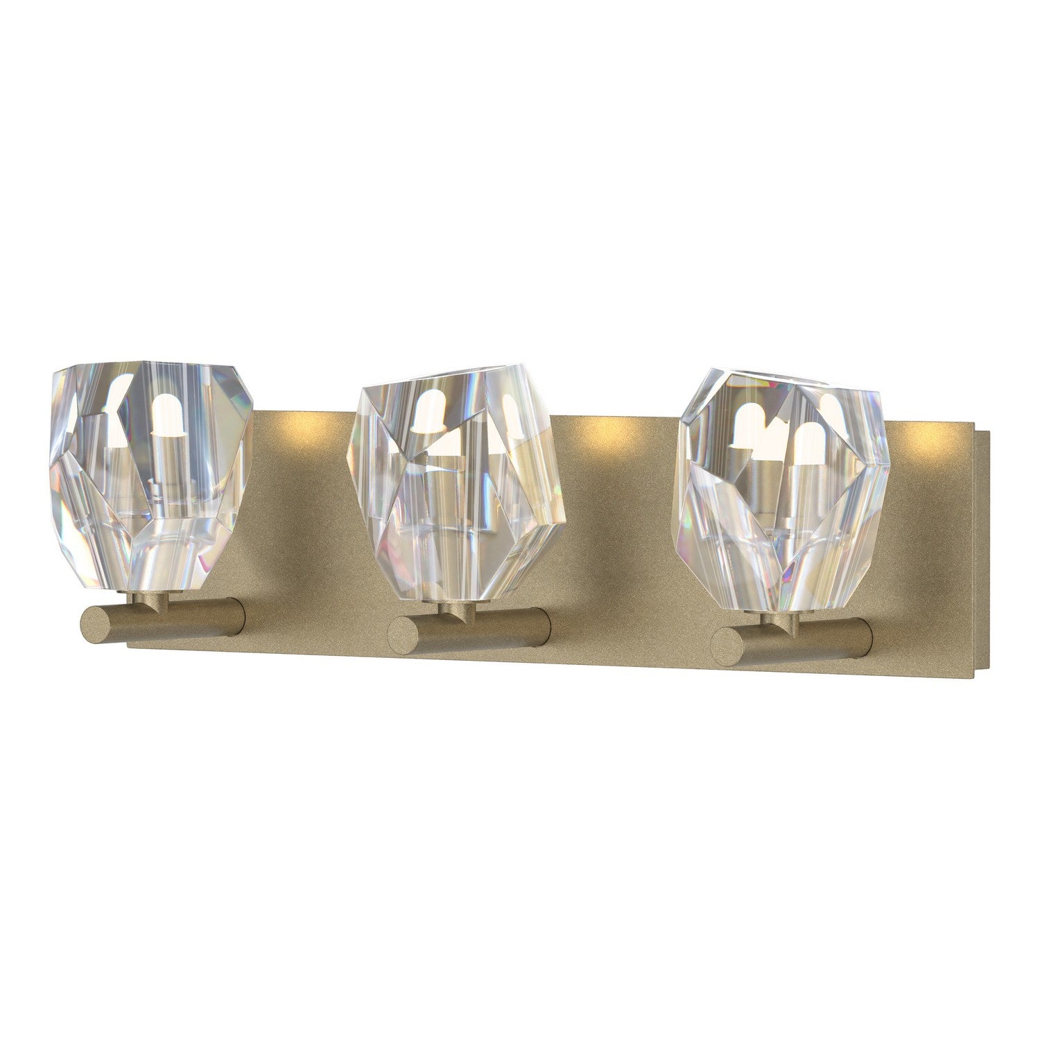 Hubbardton Forge - 201322-SKT-84-CR - Gatsby 3-Light Bath Sconce - Gatsby - Soft Gold