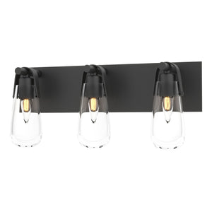 Hubbardton Forge - 201332-SKT-10-ZM0718 - Three Light Bath Sconce - Eos - Black