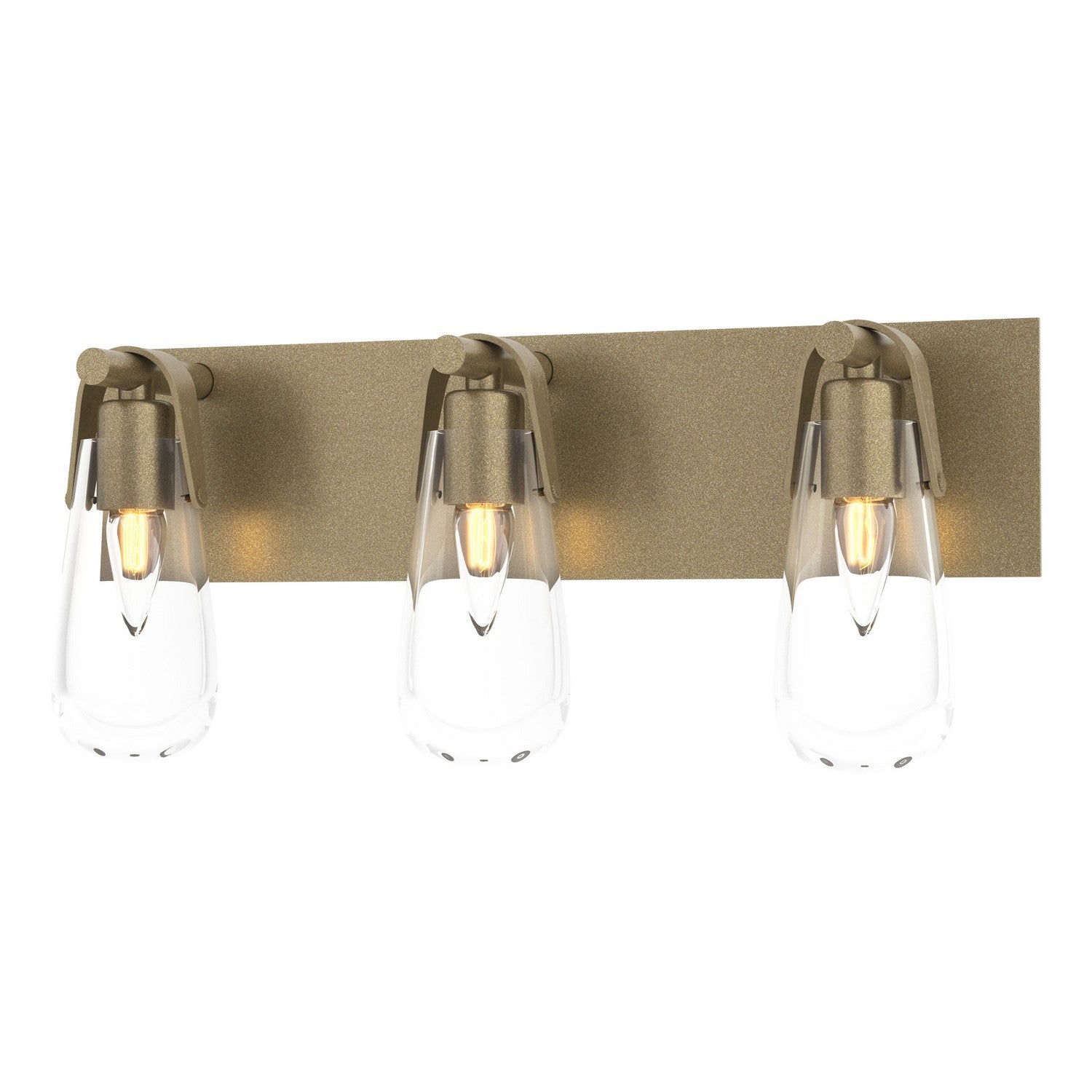 Hubbardton Forge - 201332-SKT-84-ZM0718 - Three Light Bath Sconce - Eos - Soft Gold