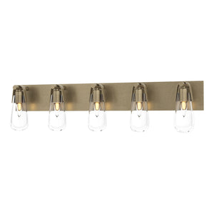 Hubbardton Forge - 201333-SKT-84-ZM0718 - Five Light Bath Sconce - Eos - Soft Gold