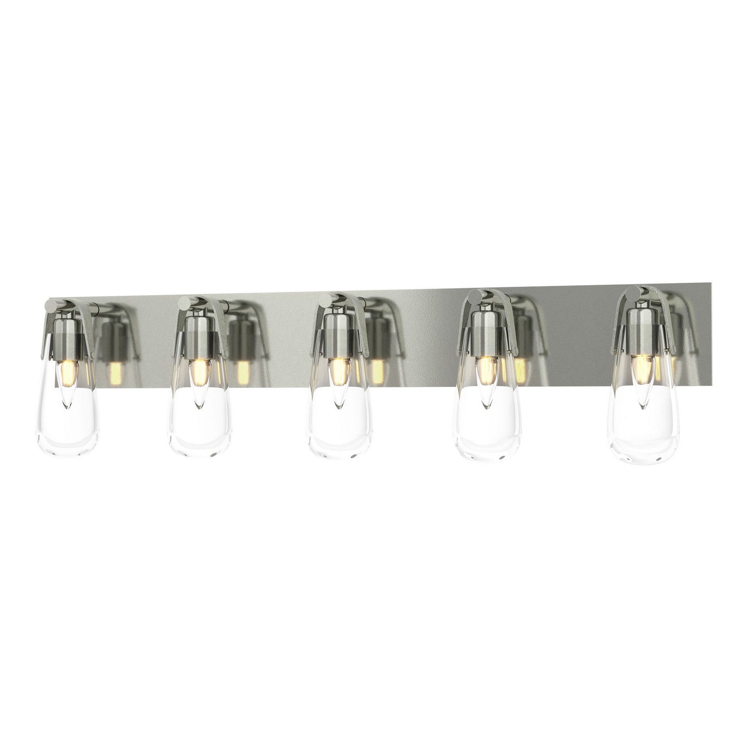 Hubbardton Forge - 201333-SKT-85-ZM0718 - Five Light Bath Sconce - Eos - Sterling