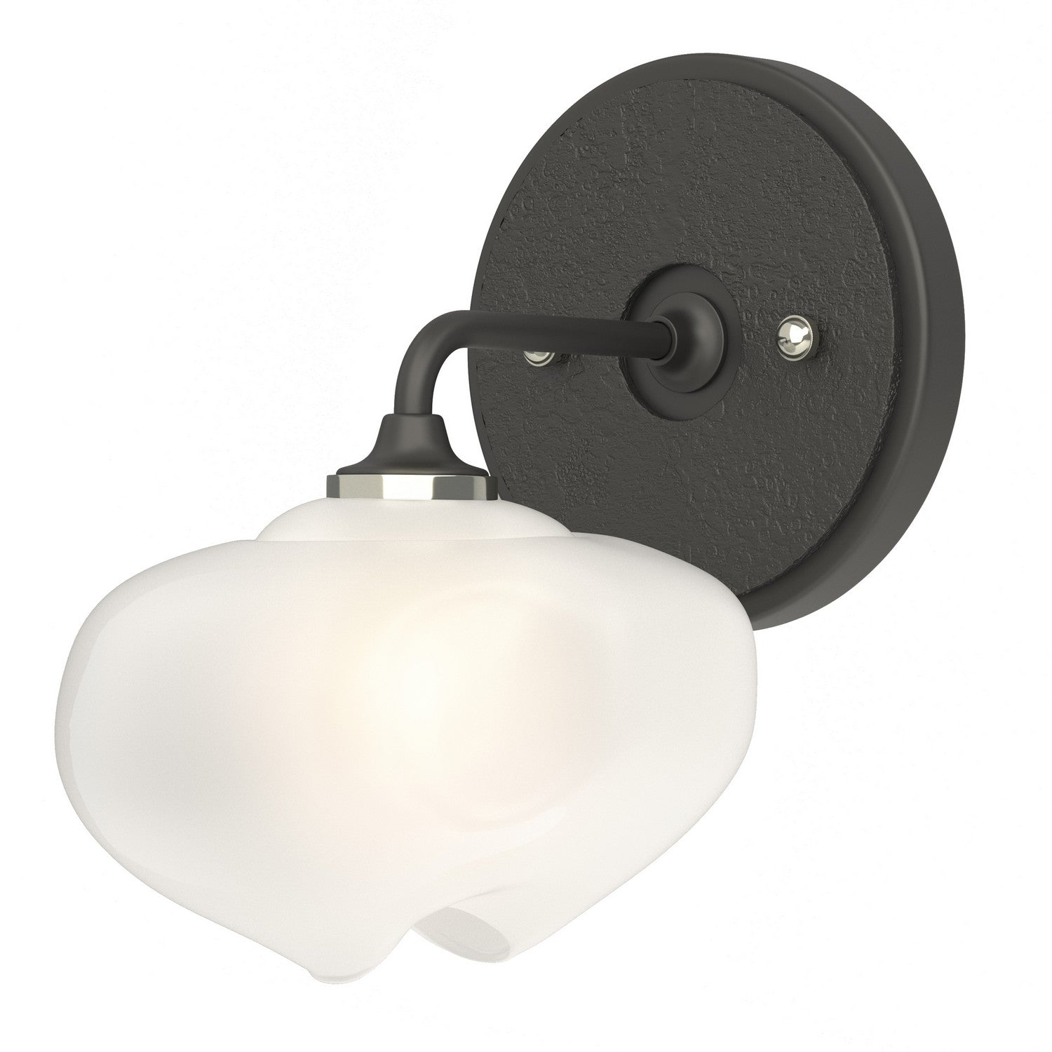 Hubbardton Forge - 201340-SKT-10-10-FD0710 - Ume 1-Light Curved Arm Bath Sconce - Ume - Black