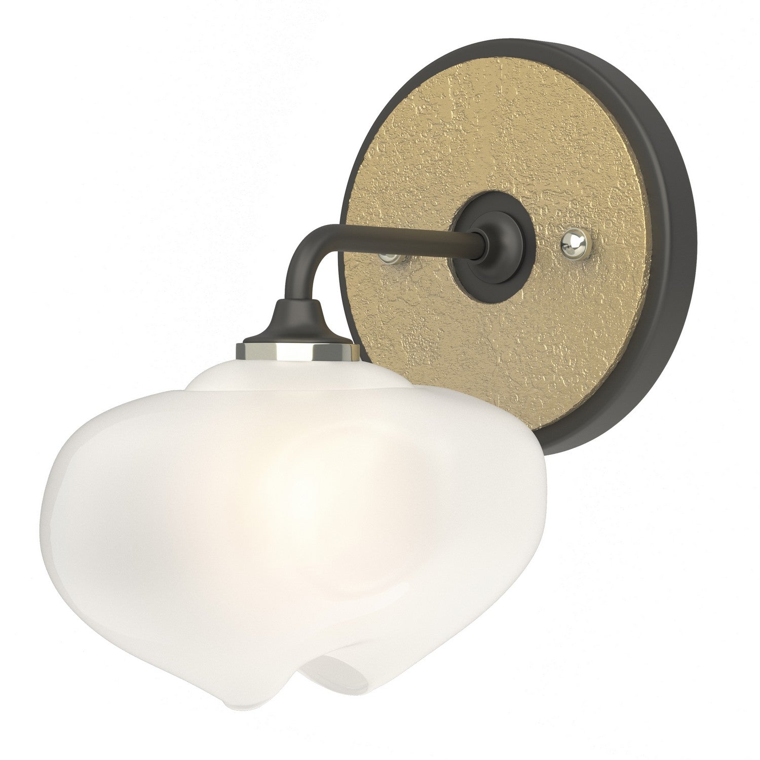 Hubbardton Forge - 201340-SKT-10-86-FD0710 - Ume 1-Light Curved Arm Bath Sconce - Ume - Black
