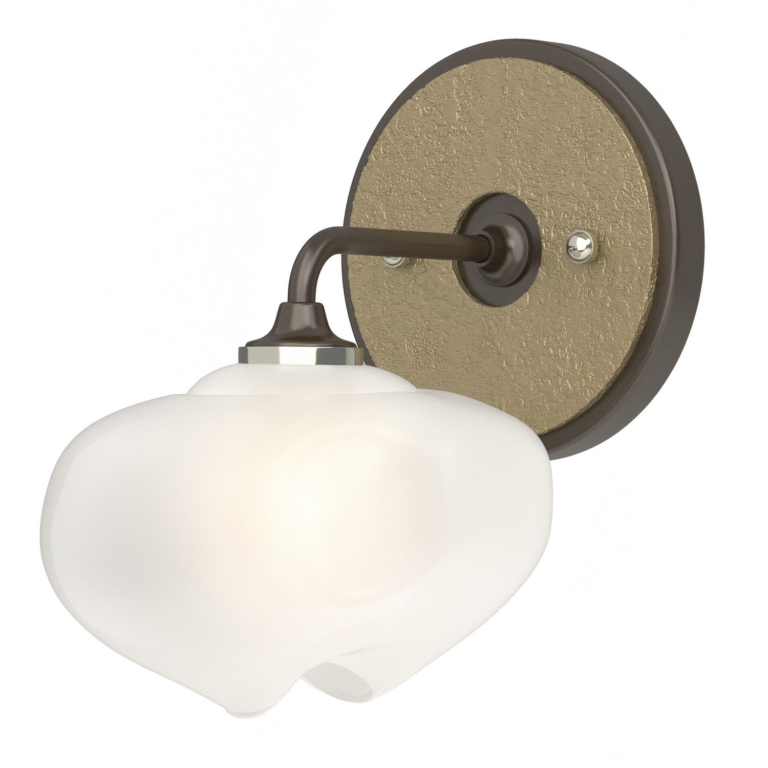 Hubbardton Forge - 201340-SKT-14-84-FD0710 - Ume 1-Light Curved Arm Bath Sconce - Ume - Oil Rubbed Bronze