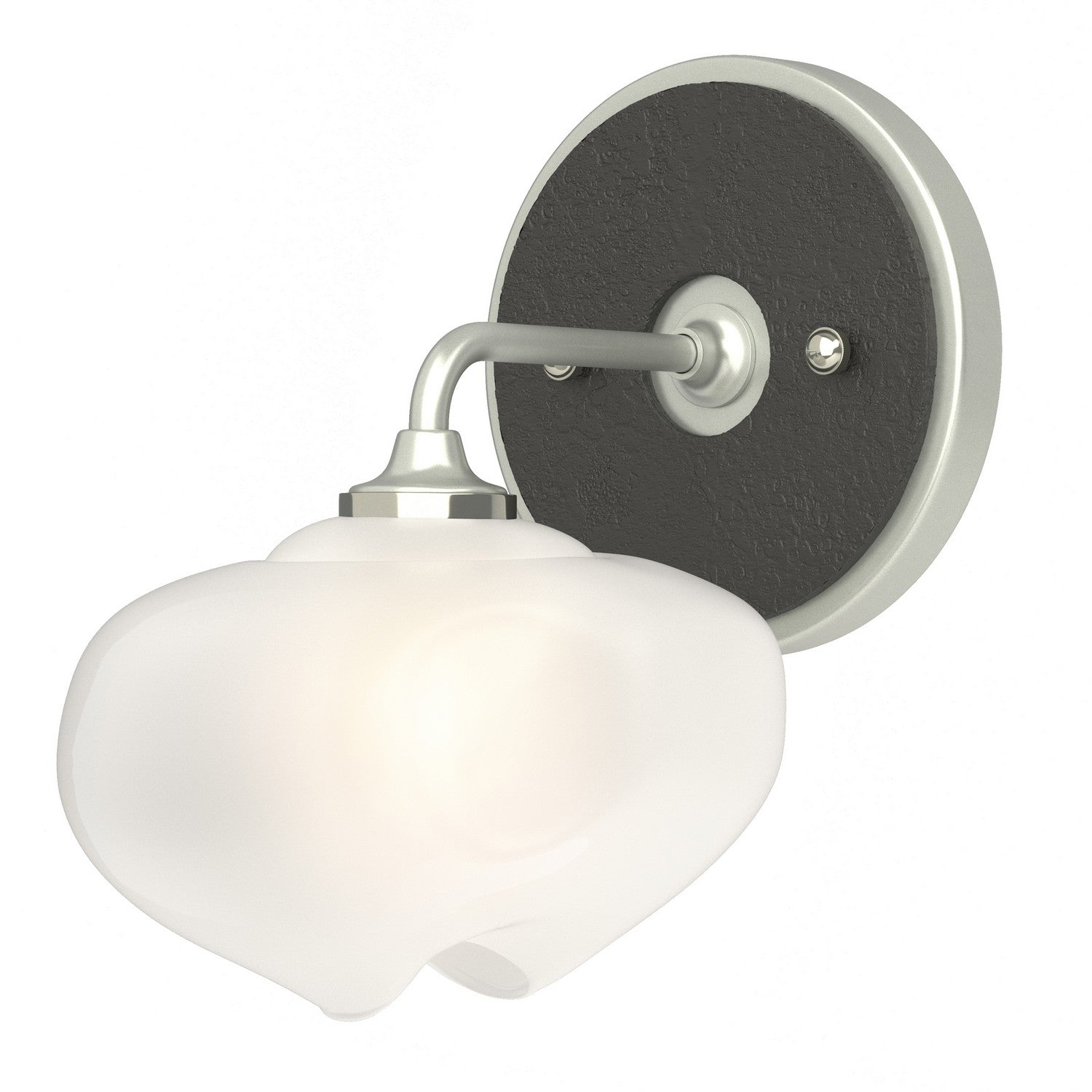 Hubbardton Forge - 201340-SKT-82-10-FD0710 - Ume 1-Light Curved Arm Bath Sconce - Ume - Vintage Platinum