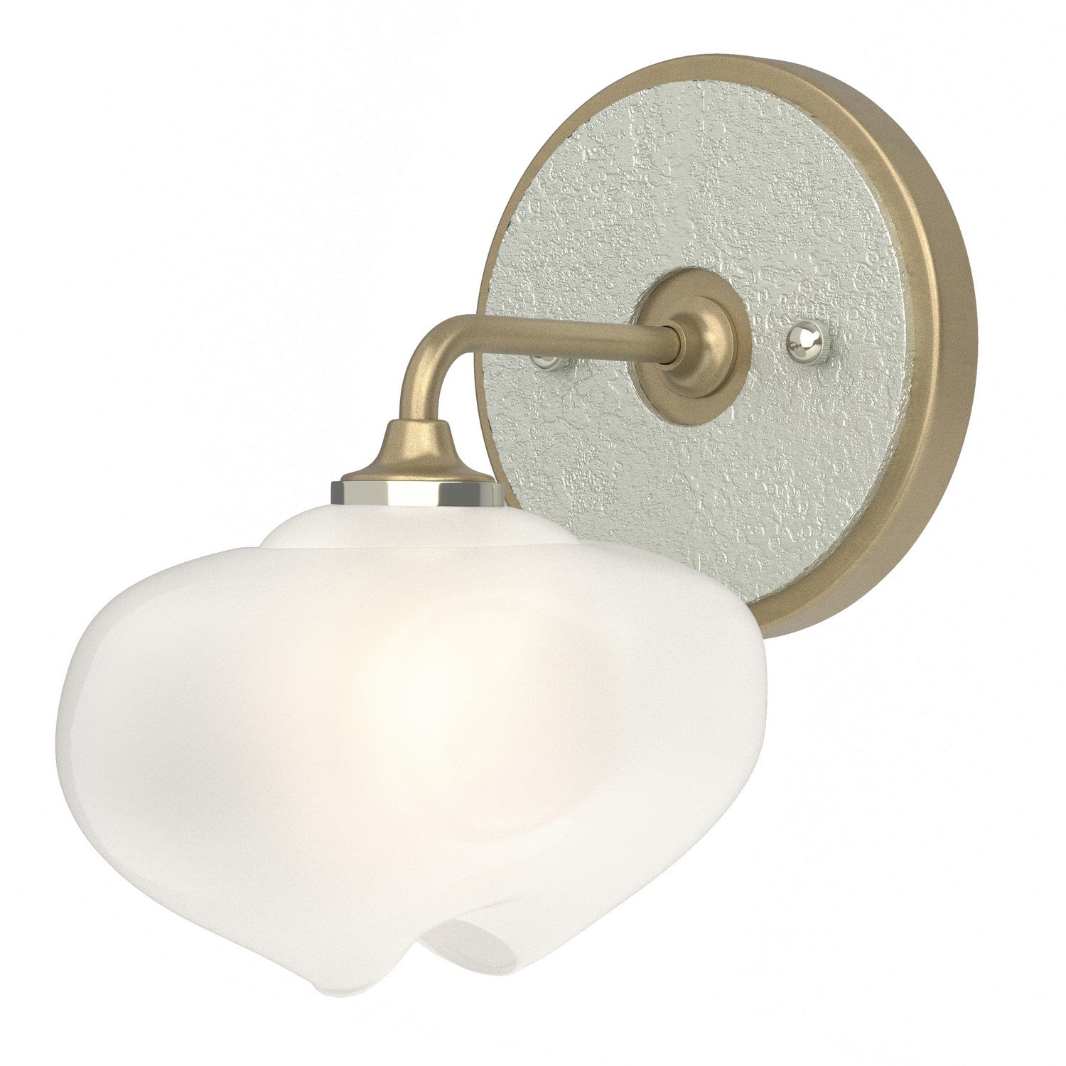 Hubbardton Forge - 201340-SKT-84-82-FD0710 - Ume 1-Light Curved Arm Bath Sconce - Ume - Soft Gold