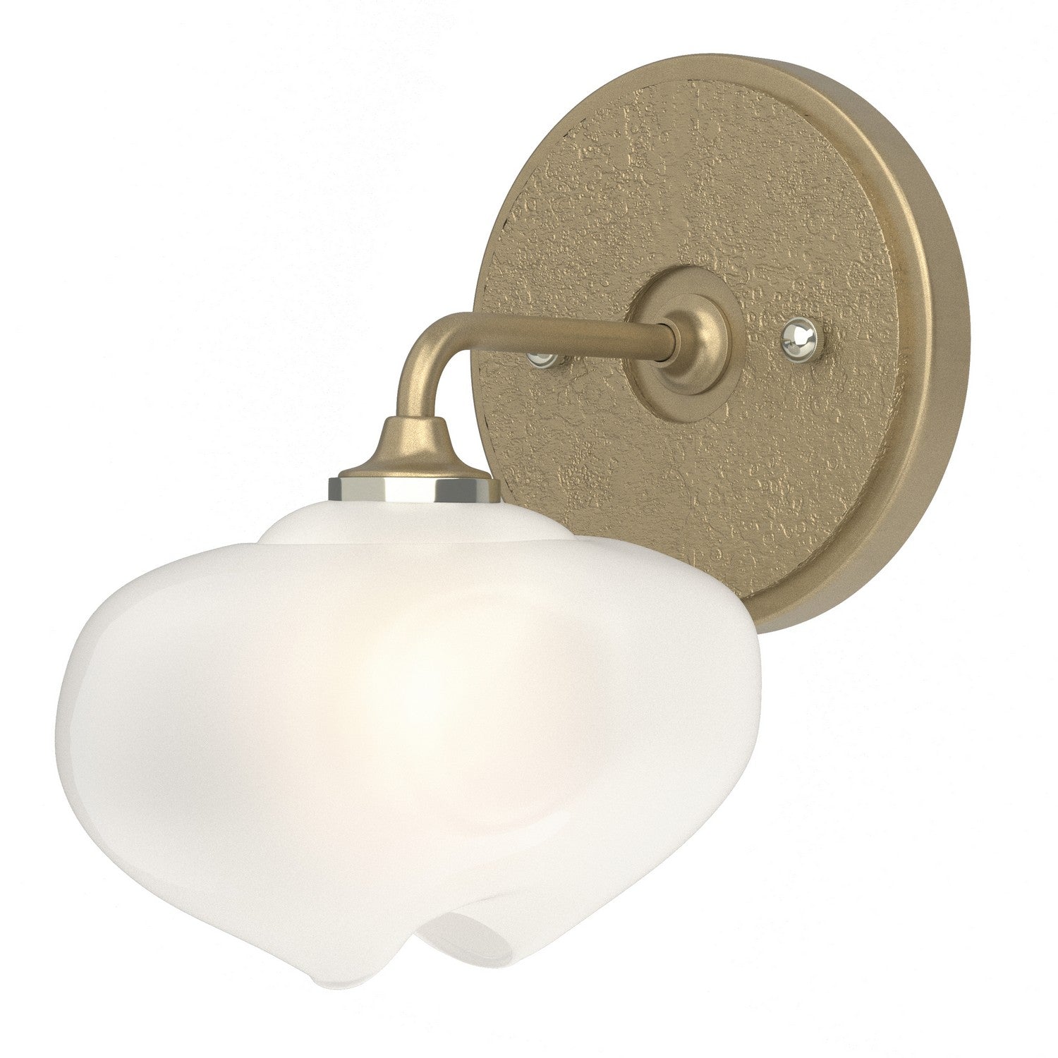 Hubbardton Forge - 201340-SKT-84-84-FD0710 - Ume 1-Light Curved Arm Bath Sconce - Ume - Soft Gold