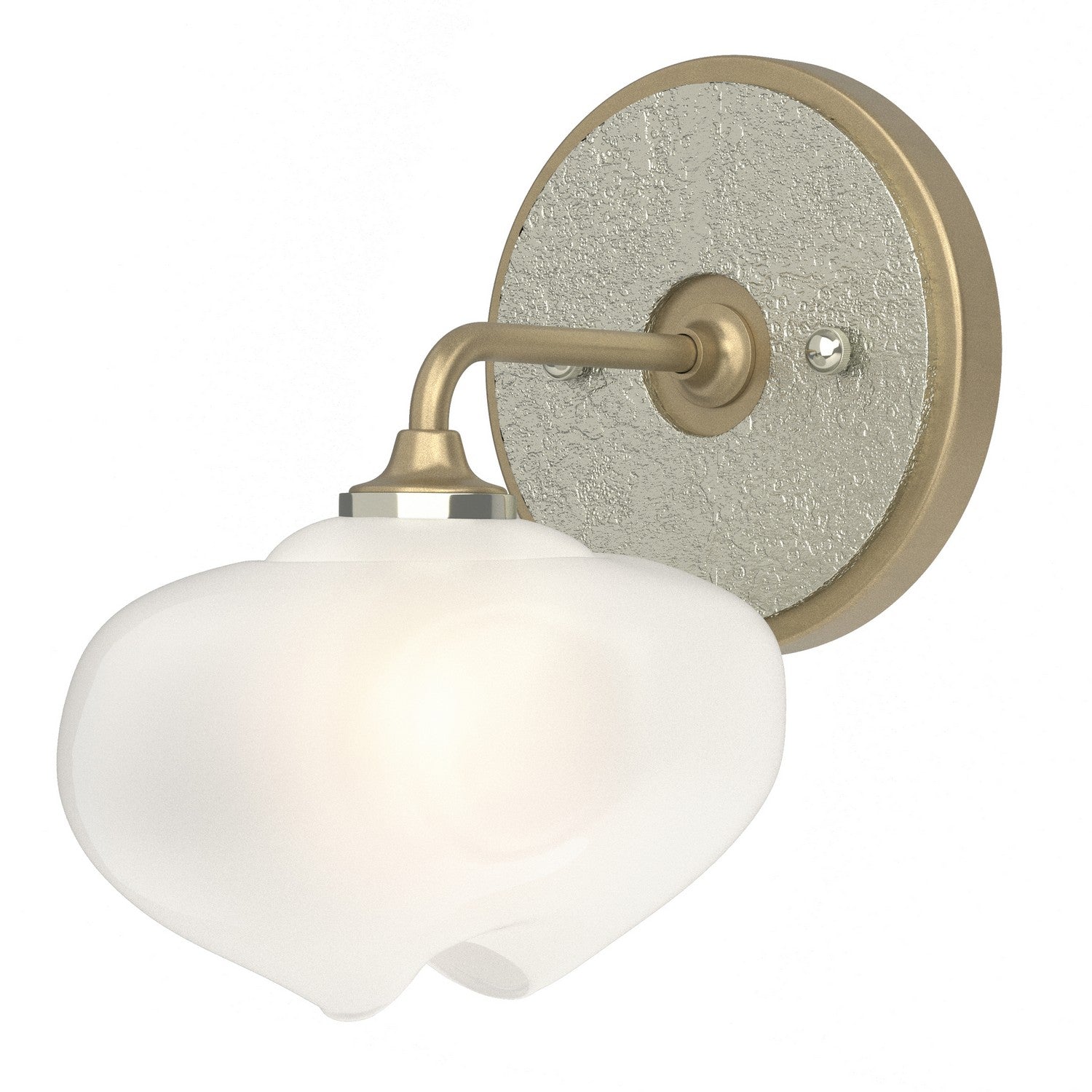 Hubbardton Forge - 201340-SKT-84-85-FD0710 - Ume 1-Light Curved Arm Bath Sconce - Ume - Soft Gold