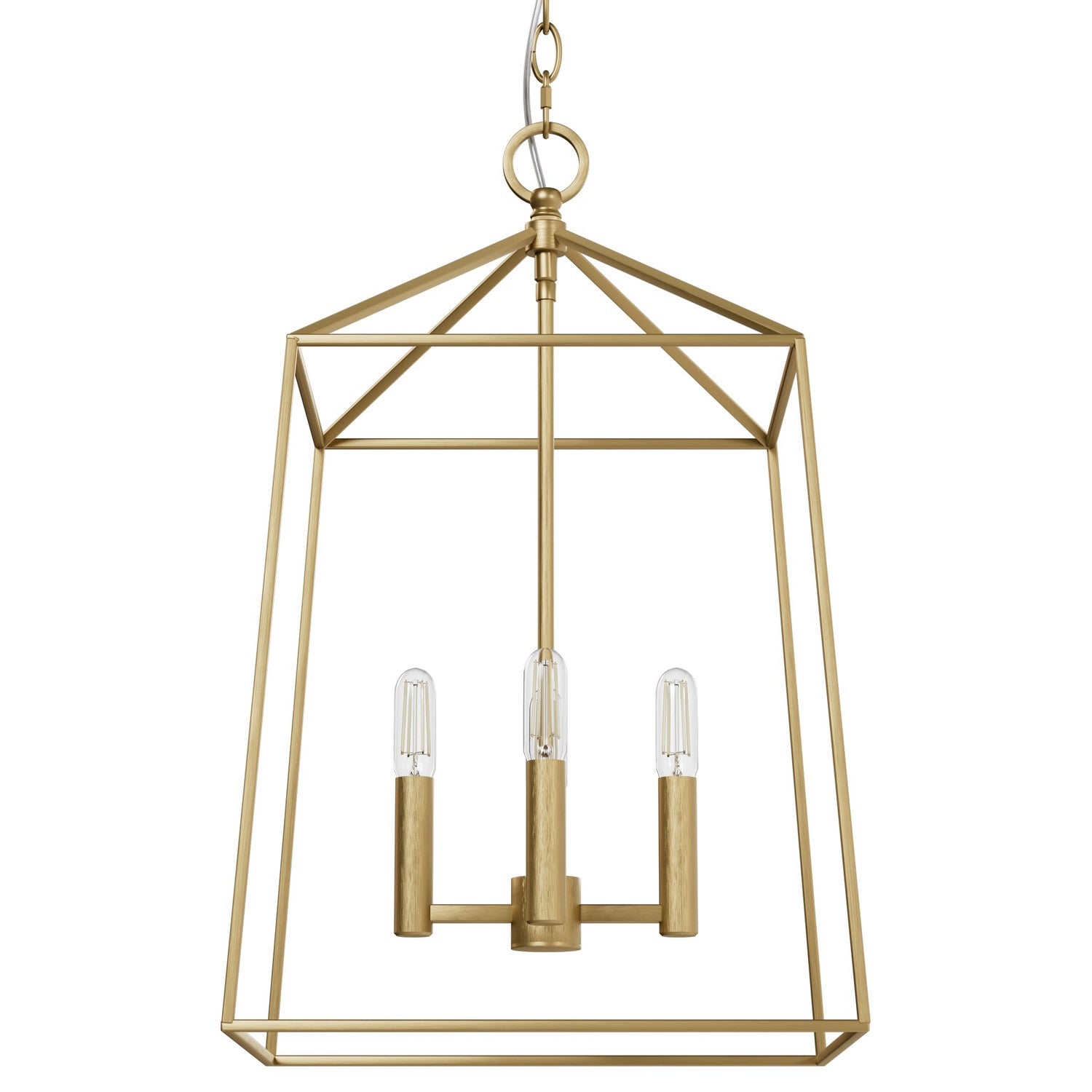 Hunter - 13096 - Four Light Pendant - Fair Oaks - Luxe Gold