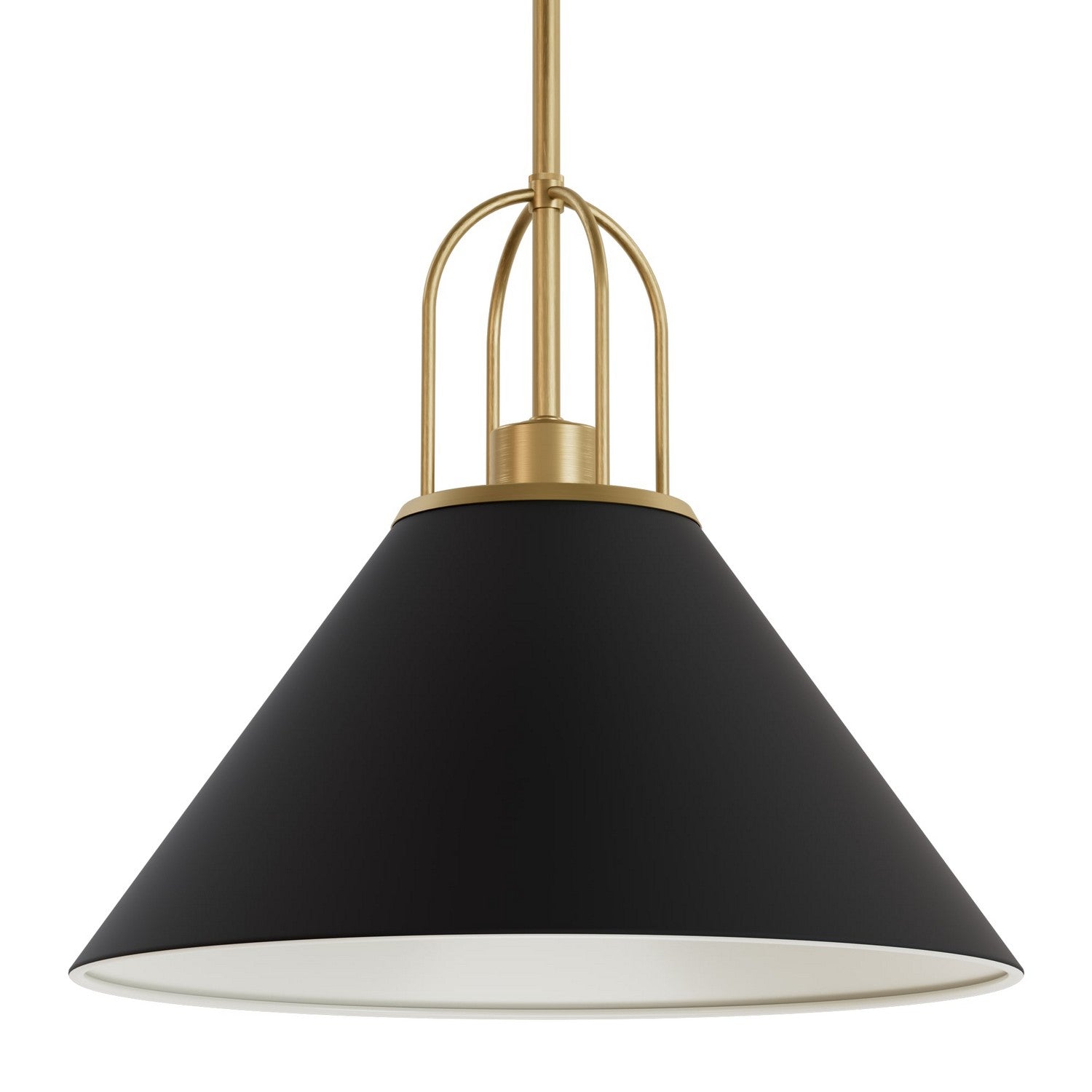 Hunter - 13165 - One Light Pendant - Carrington Isle - Matte Black