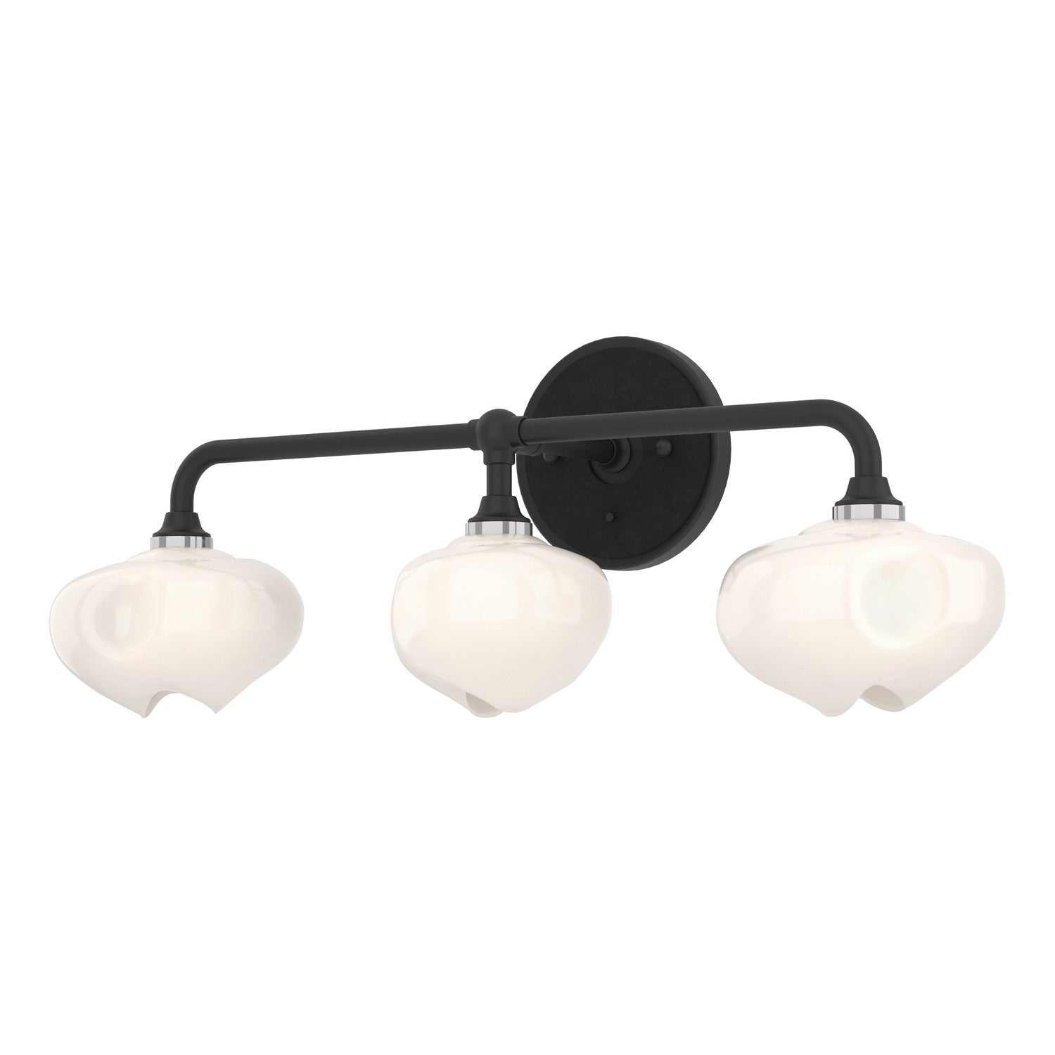 Hubbardton Forge - 201342-SKT-10-10-FD0710 - Ume 3-Light Curved Arm Bath Sconce - Ume - Black