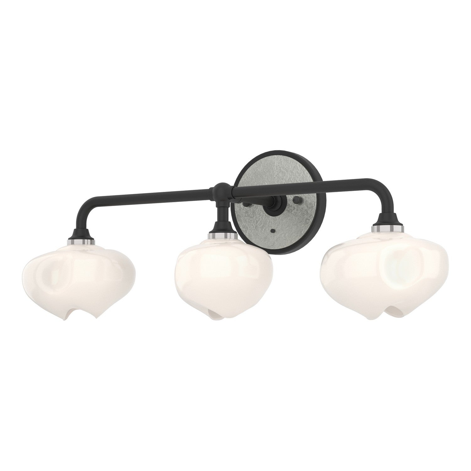 Hubbardton Forge - 201342-SKT-10-85-FD0710 - Ume 3-Light Curved Arm Bath Sconce - Ume - Black