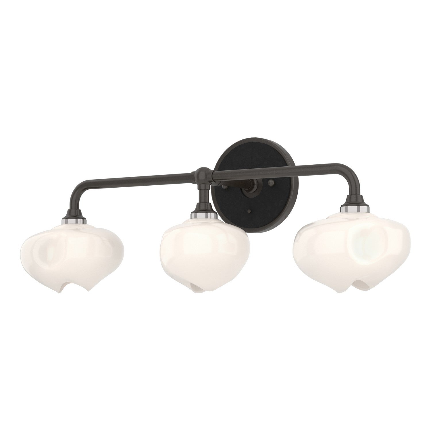 Hubbardton Forge - 201342-SKT-14-10-FD0710 - Ume 3-Light Curved Arm Bath Sconce - Ume - Oil Rubbed Bronze