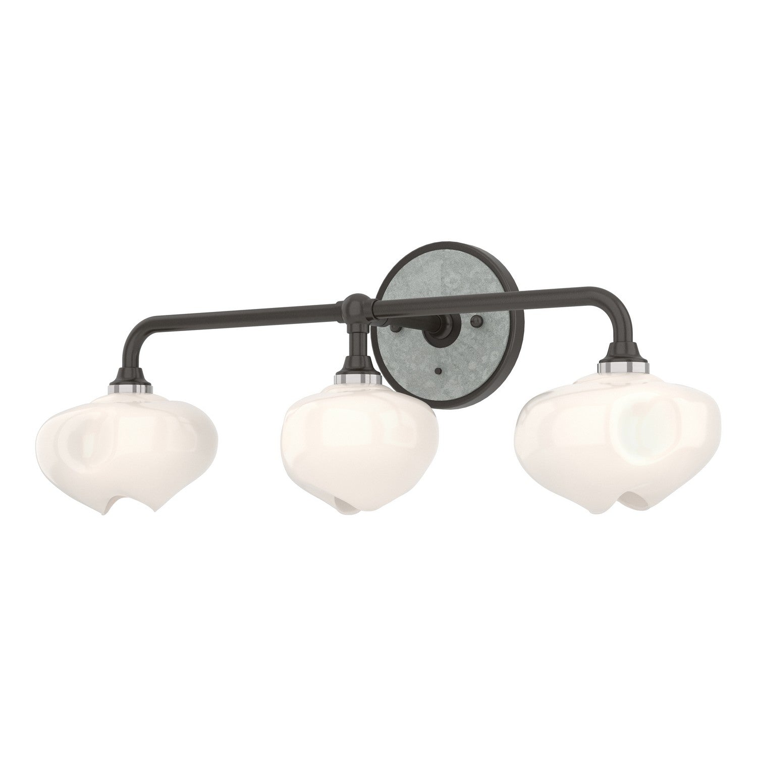 Hubbardton Forge - 201342-SKT-14-82-FD0710 - Ume 3-Light Curved Arm Bath Sconce - Ume - Oil Rubbed Bronze