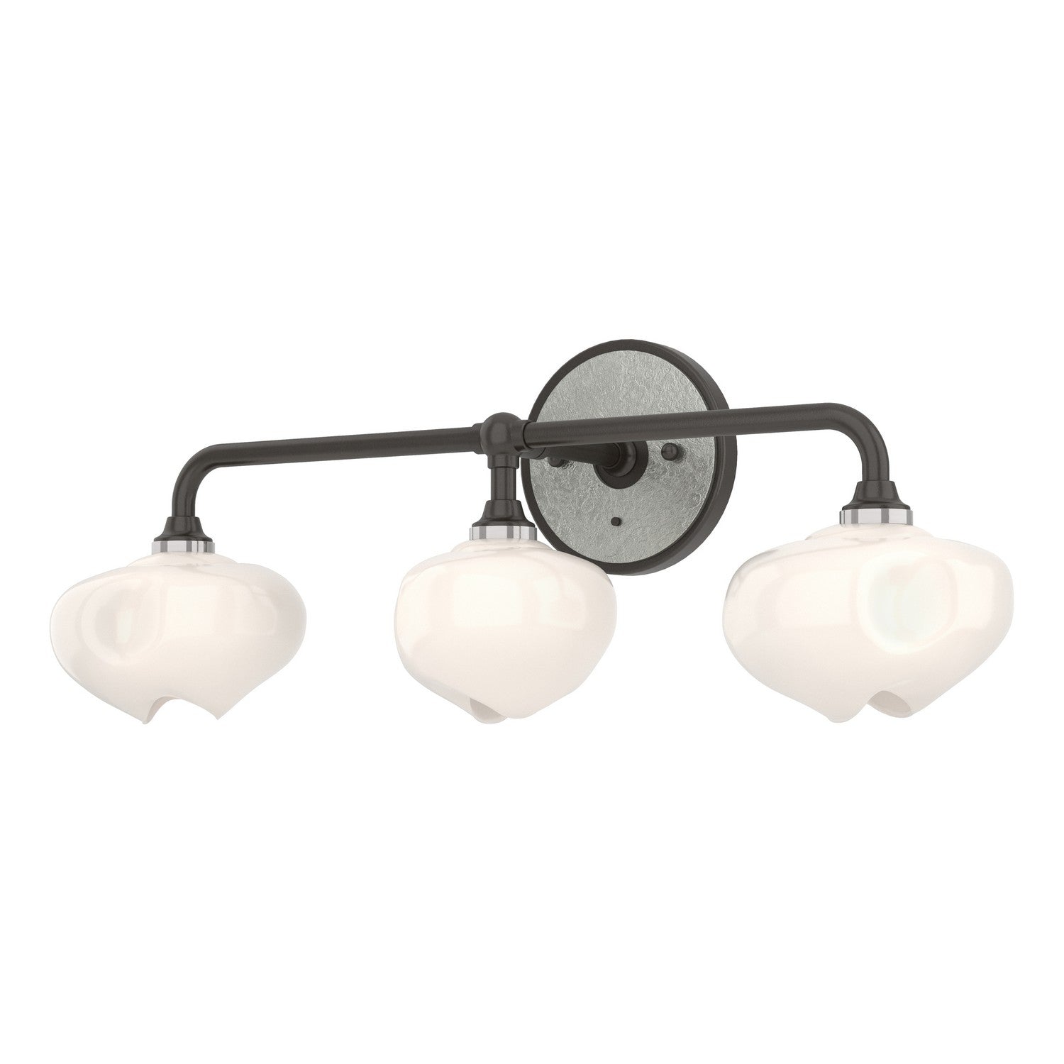 Hubbardton Forge - 201342-SKT-14-85-FD0710 - Ume 3-Light Curved Arm Bath Sconce - Ume - Oil Rubbed Bronze