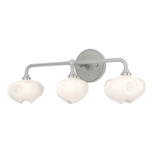 Hubbardton Forge - 201342-SKT-82-85-FD0710 - Three Light Bath Sconce - Ume - Vintage Platinum