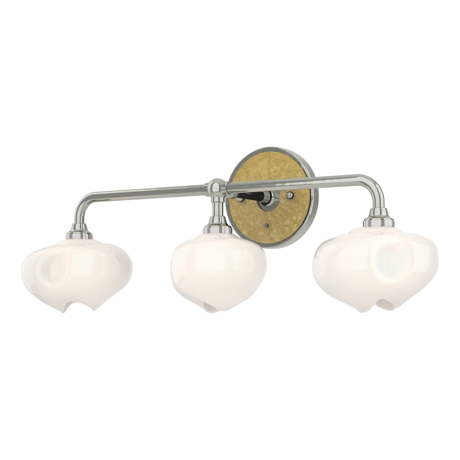 Hubbardton Forge - 201342-SKT-85-86-FD0710 - Ume 3-Light Curved Arm Bath Sconce - Ume - Sterling