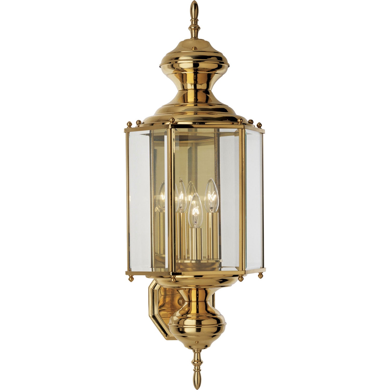 Progress Lighting - P5730-10 - Three Light Wall Lantern - BrassGUARD Lantern - Polished Brass